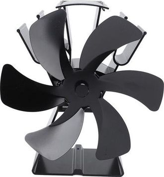 OEM Ventilador De Estufa De Calor De Aleaci&oacute;n De Aluminio De 6 Aspas, Control Manual, Chimenea De Oficina Para Estufas De Le&ntilde;a, Quemadores De Troncos Y Pe