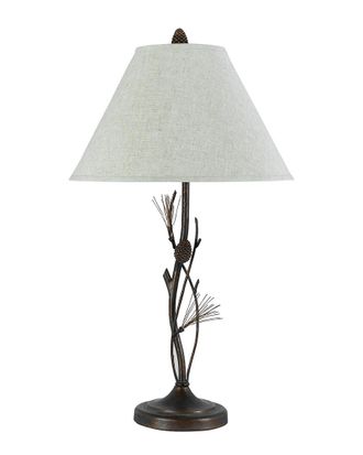 Cal Lighting Calighting 3-Way Pine Twig Iron Table Lamp