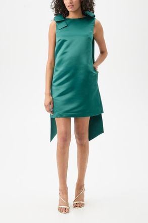 Trina Turk Priscilla Satin Cocktail Dress in Opulent Ivy at Nordstrom, Size 0