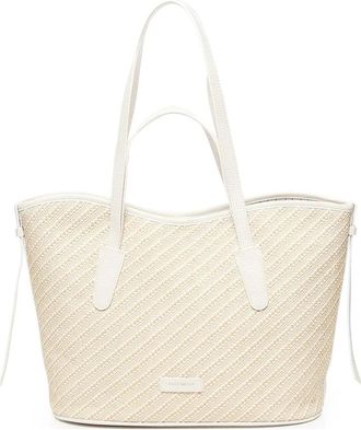 Coccinelle Borsa tote intrecciata - Bianco