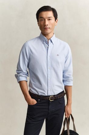 GANT Men Stretch Oxford Shirt (XXXL) LIGHT BLUE