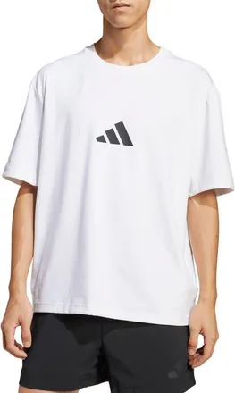 adidas Z.N.E. Loose Fit Graphic T-Shirt in White at Nordstrom, Size Xx-Large