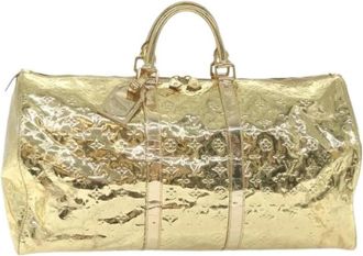 Louis Vuitton Pre-owned Vintage Monogram Miroir Boston Tas - Dames - Vintage Weekendtas - Geel - ONE Size - Vintage