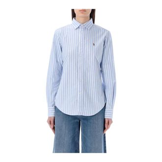 Polo Ralph Lauren Pink Oxford Shirt - female - Polo Ralph Lauren - Shirts - Blue - M - Blouses & Shirts
