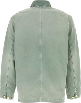 Carhartt Work in Progress Mens Chore Jacket Green Organic Cotton