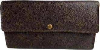 Louis Vuitton Pre-owned Vintage Portemonnee - Dames - Vintage Accessoires - Bruin - ONE Size - Leer - Vintage