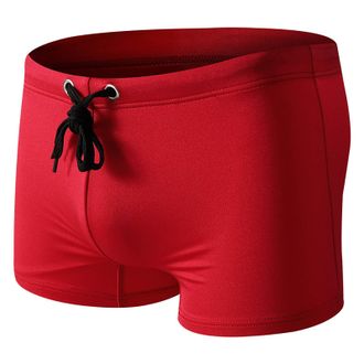 Generic Mens Swim Trunks Quick-Dry Square Cut Beach Shorts Lightweight Swimwear For Water Sports And Surfing Comfortable Athletic Swim Shorts With Adjustable 