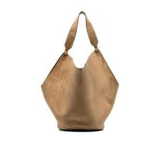 Khaite Handbags, female, Beige, Size: ONE SIZE Beige Shoulder Bag with Removable Pouch
