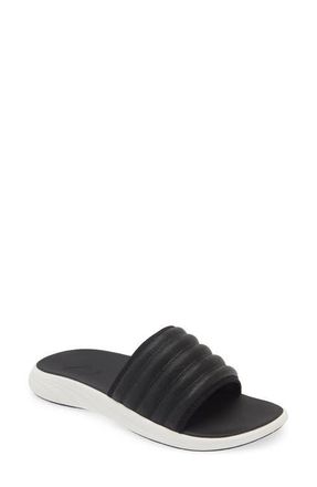 Olukai Komo Slide Sandal in Black /Black at Nordstrom, Size 10
