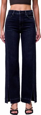 Hidden Jeans Womens Ella High Rise Straight Leg Jeans In Charcoal Black