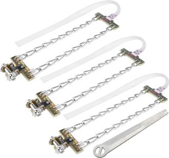 OEM 3 Cadenas Antideslizantes Para Neum&aacute;ticos, Cadena De Acero Antideslizante Para Nieve Y Barro, Cadena De Seguridad Con Clip Para Autom&oacute;viles, Camiones 