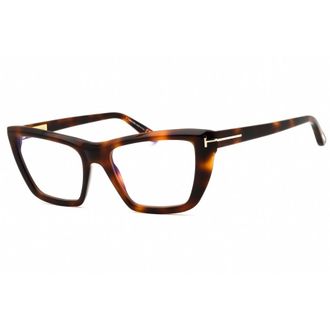 Tom Ford Ladies Brown Cat Eye Eyeglass Frames FT6047B