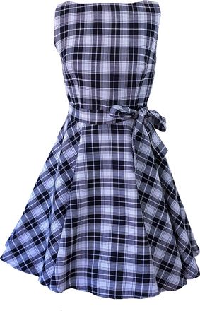 Milk Moon Vintage Womens Skater Casual Dress Uk 18 Black And White
