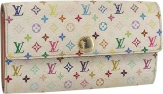 Louis Vuitton Pre-owned Wallets, female, White, Size: ONE SIZE Pre-owned Canvas Wallet