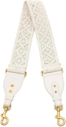 Dior Pre-owned Accessories, female, White, Size: ONE SIZE Pre-owned Braided Leather Strap