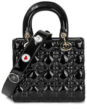 Tiffany & Fred Mini Quilted Patent Satchel