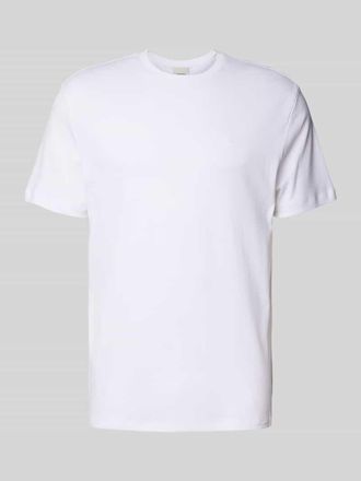 Calvin Klein T-Shirt mit Logo-Stitching Modell SUPIMA in Weiss, Gr&ouml;&szlig;e XXL