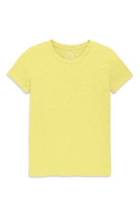 primary Womens Fit Classic Slub Crewneck Tee in Buttercup at Nordstrom, Size X-Small