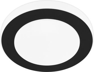 Eglo Carpi led lámpara de techo 30cm redonda, 3000K blanco cálido, Acero, Negro (33682) - Eglo