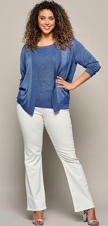 Mart Visser Delhi Lurex Vest Grijs Blauw Maxi
