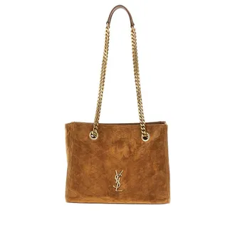 Saint Laurent Suede leather small Niki shopping bag Woman One Size