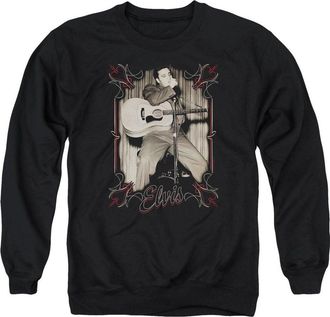 Gildan Elvis Presley Elvis Pinstripes Adult Crewneck Sweatshirt