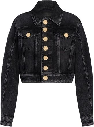 Dondup Cropped Denim Jacket with Classic Collar