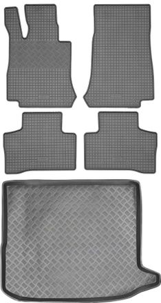 OEM Juego De Alfombrillas De Goma Para Coche Y Alfombrilla Para Maletero Para Mercedes Glc Coup&eacute; A Partir De 2017