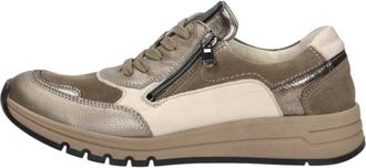 Waldl&auml;ufer Schoenen, Dames, Beige, 39 EU, Leer, H-April Sneaker