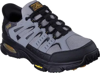 Skechers Skech-Air Envoy Emissary 237322-GYBK Mens Gray Black Shoes RHS8304