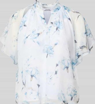 More & More More & More Blusentop mit Schmetterlings&auml;rmeln in Hellblau, Gr&ouml;&szlig;e 36