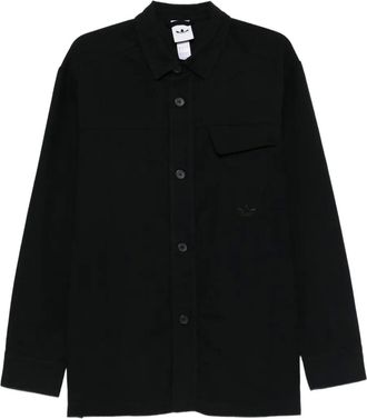 adidas buttoned pocket overshirt - Black