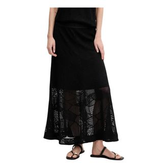 DKNY Dkny, Dames, Rokken, Zwart, Maat: M Katoen