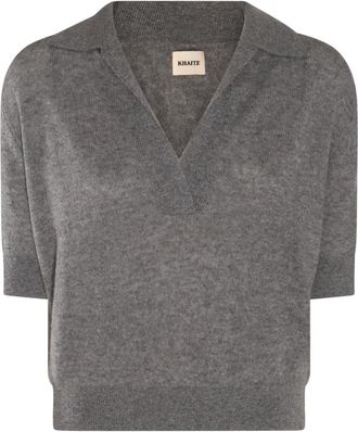 Khaite T-Shirts And Polos Warm Grey-Donna