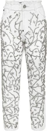 Philipp Plein Jeans, Dames, Veelkleurig, W26, Katoen, Jeans Mom Fit