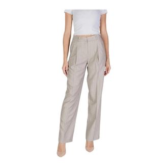 Vero Moda Wide Trousers, female, Gray, Size: XL L32 Wide Leg Trouser Pants