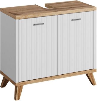 Badplaats Badplaats - Mobili da bagno Colima 60 x 28 x 54cm Nero - armadio mobiletto lavabo