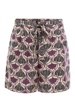 Max Mara Metello - Printed Silk Fluid Short Trousers