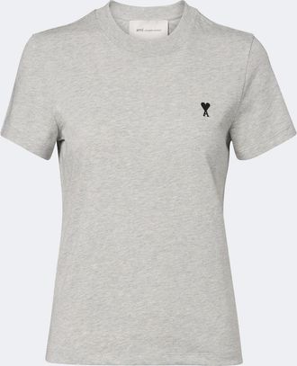 Ami T-shirt Ami De Coeur in jersey di cotone