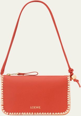 Loewe x Paulas Ibiza Rio Leather & Striped Raffia Shoulder Bag