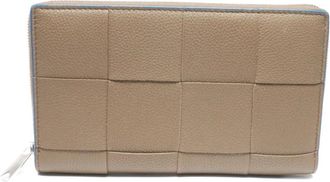 Bottega Veneta 2015-2025s intrecciato-leather wallet - Beige