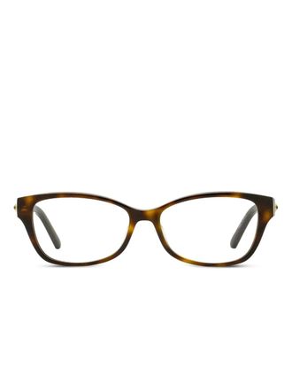 Swarovski SK5430 glasses - women - Acetate - One Size - Brown