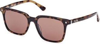 Web Eyewear Web WE0348 56E Mens Sunglasses Tortoiseshell Size 53