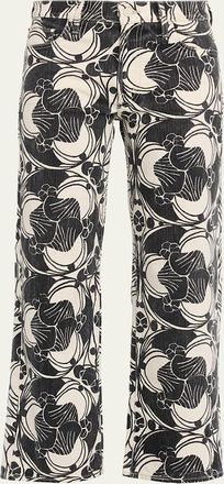 Mother The Mid-Rise Rambler Zip Ankle Jeans