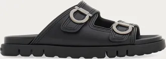 Ferragamo Men Double-strap sandal Black Size 11.5