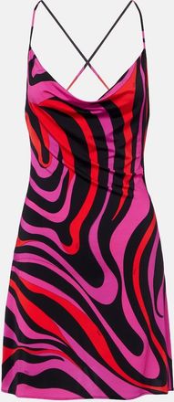 Pucci Vestido corto Marmo de jersey drapeado