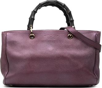 Gucci Pre-owned Gucci Medium Calfskin Bamboo Shopper Satchel Ladies 5IWLZY35PTG1PP9B