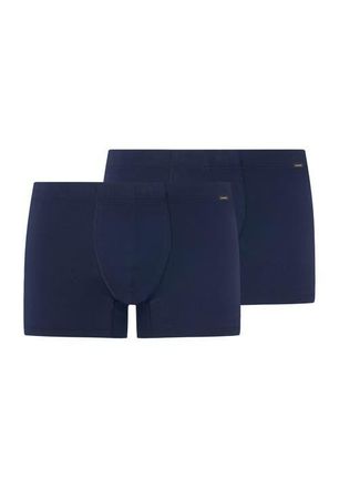 Hanro Cotton Essentials 2-Pack Cotton Boxer Briefs With Covered Waistband in Deep Navy/Deep Navy at Nordstrom, Size Xx-Large