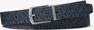 Michael Kors Reversible Signature Logo and Leather Belt