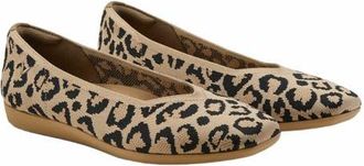 Vivaia Lightweight Square-Toe V-Cut Flats in Dark Leopard at Nordstrom, Size 11